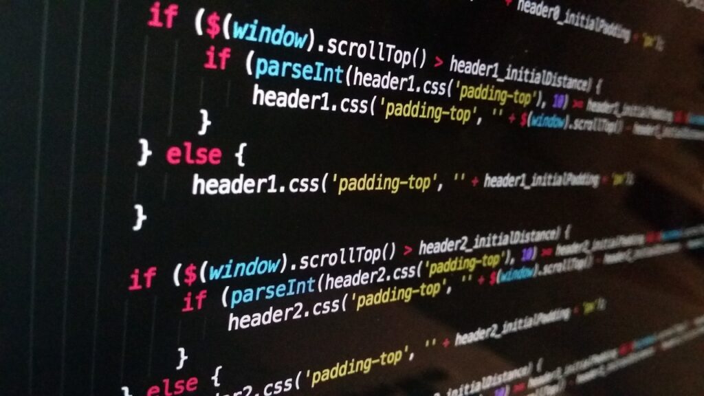 exemple de code javascript dans un éditeur de code